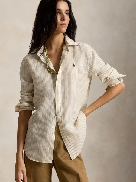 Polo Ralph Lauren cămașă pentru femei din bej