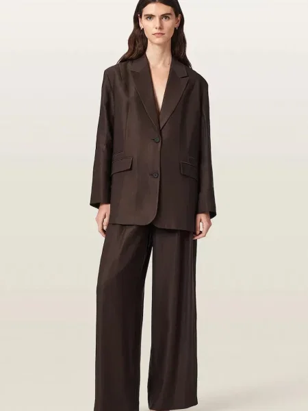 AllSaints sacou pentru femei din vâscoză CHARLEY maro