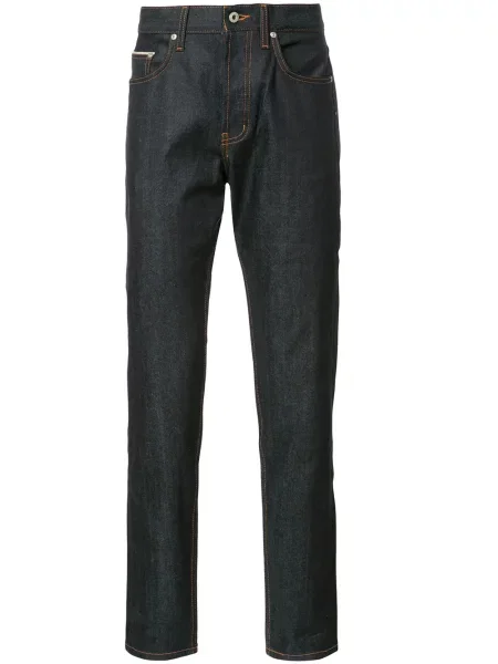 Blugi conici Naked And Famous albastru