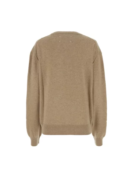 Sweter Maison Margiela wełniany beżowy
