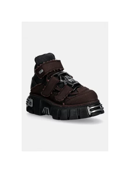 Sneakersy New Rock brązowe