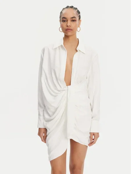 JACQUEMUS Rochie cocktail alb