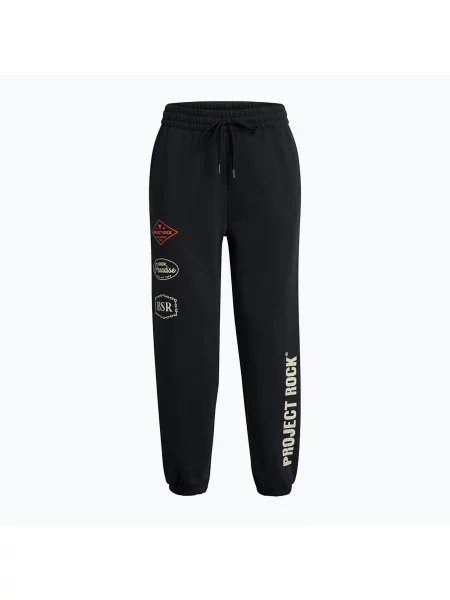Tréninkové kalhoty Under Armour Project Rock HWT Pnt black / silt černé