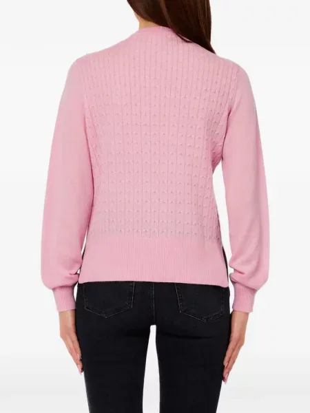 Lung tricou Liu Jo tricotate roz
