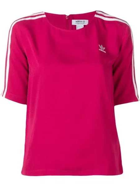 Tricou Adidas cu dungi roz