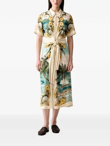 Rochie midi Farm Rio cu imagine