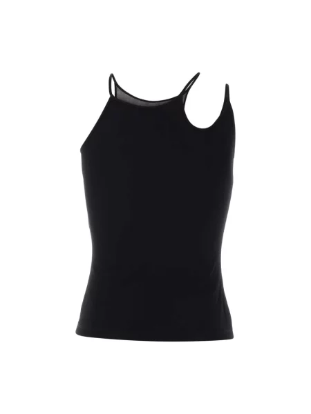 Top Alexander Mcqueen bez rękawów czarny