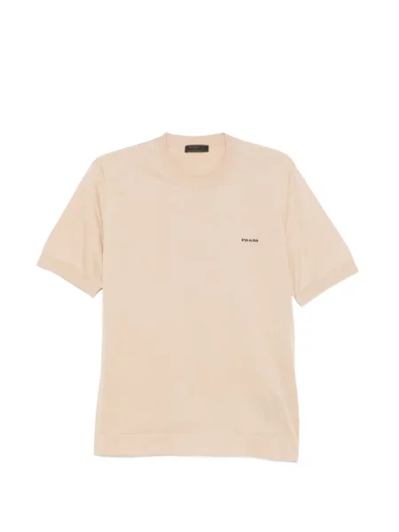 Tricou Prada scurt cu autograf