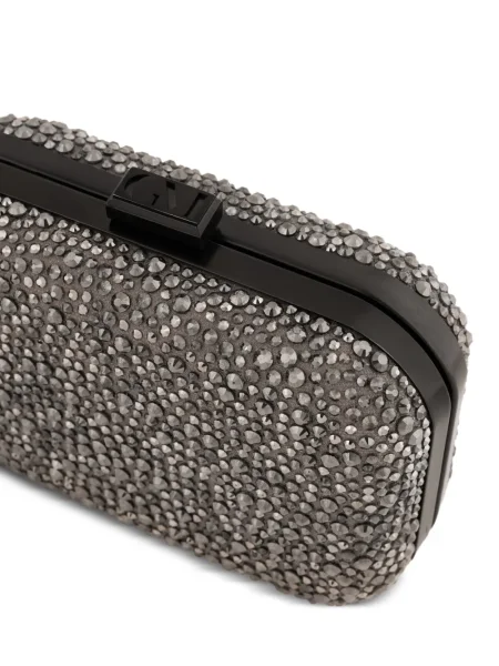 Clutch Gemy Maalouf από κρεπ γκρι