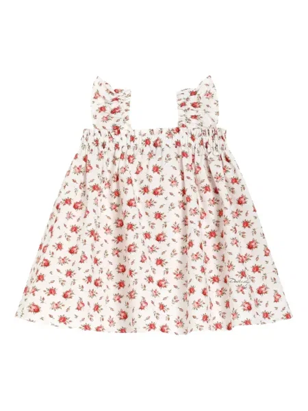 Dětské šaty Dolce & Gabbana bílé