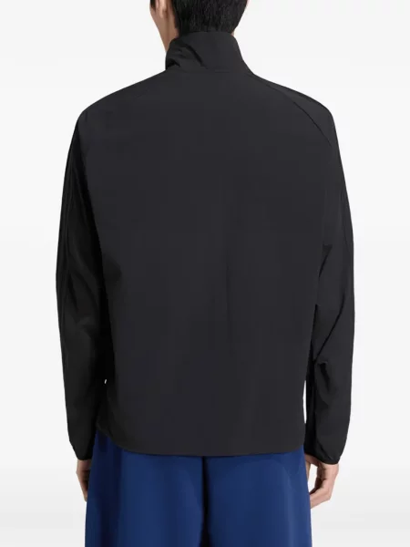 Geacă Adidas cu dungi alergare negru