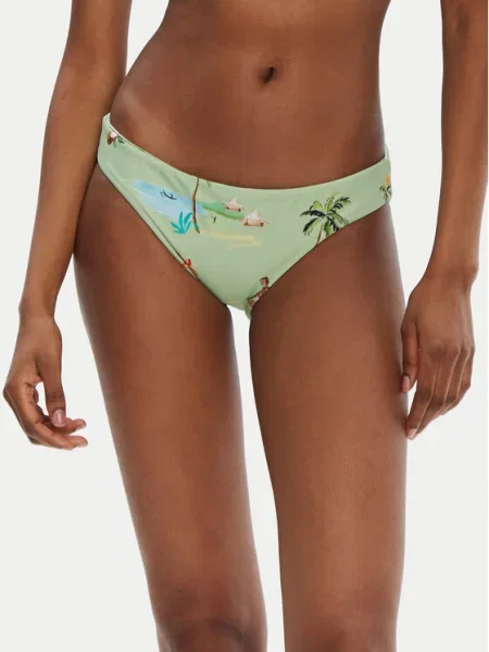 Seafolly Bikini partea de jos Isla Palm verde