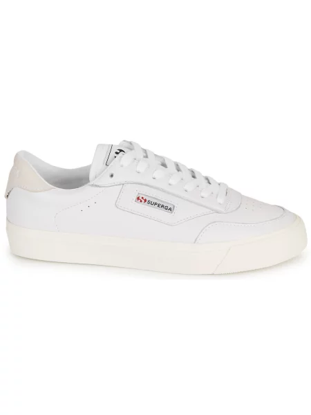 Pantofi Superga din piele alb