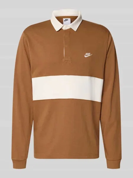 Bluza o luźnym kroju z czystej bawełny Nike beżowa