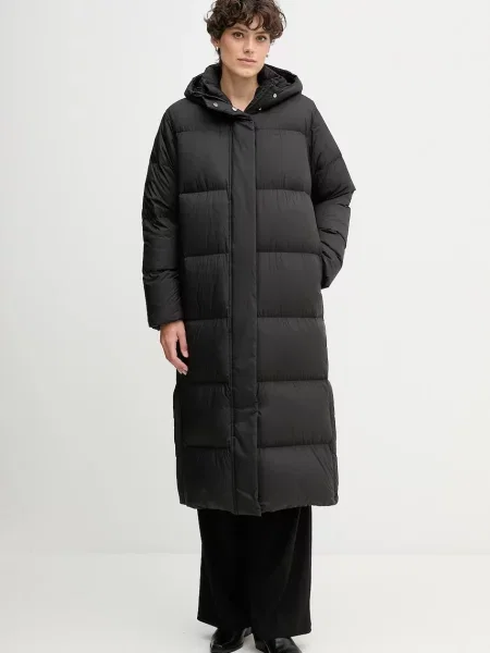 Péřová bunda Tommy Hilfiger zimní černá