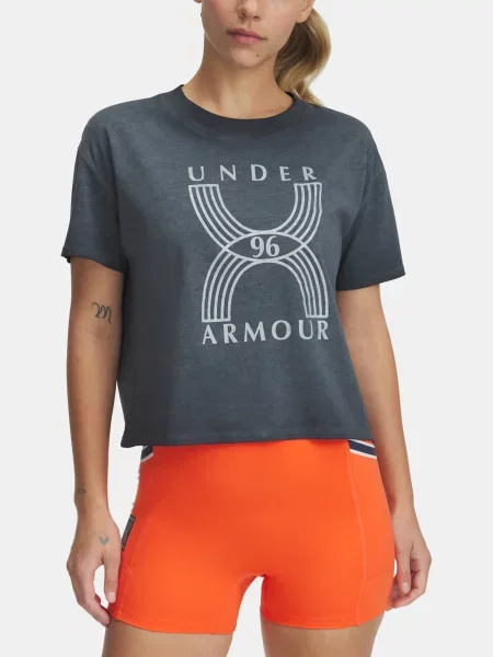 Tricou Under Armour alergare gri