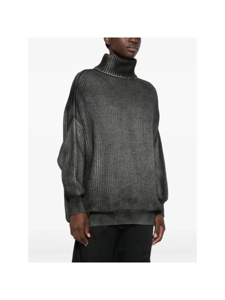Sweter z golfem Avant Toi z kaszmiru czarny