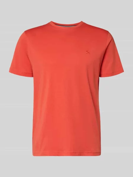 T-shirt z wyhaftowanym logo Lerros