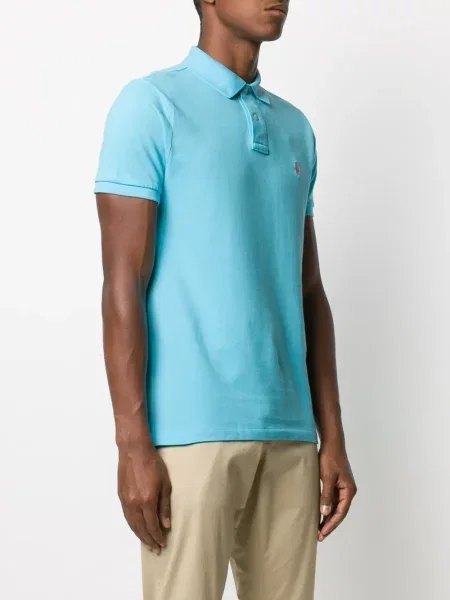 Μακρύς polo Polo Ralph Lauren με κέντημα μπλε