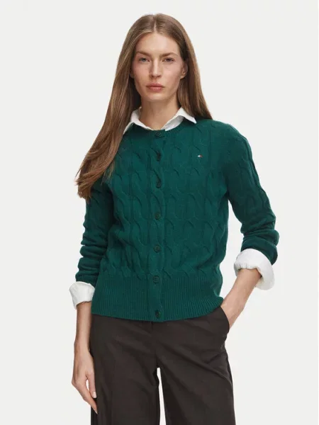 Kardigan Tommy Hilfiger zelený