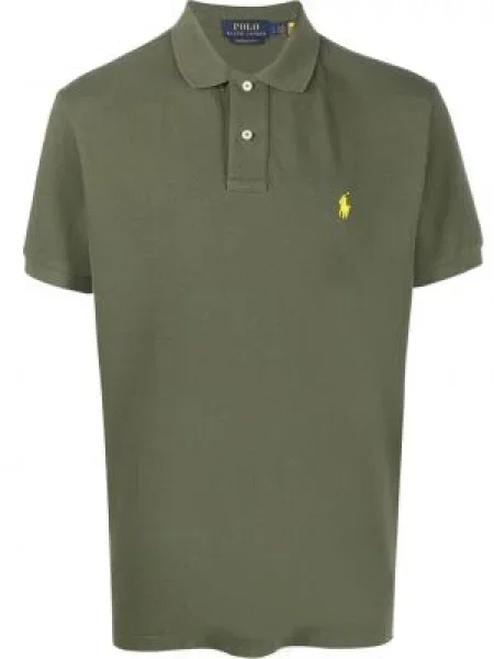 Scurt tricou polo Polo Ralph Lauren cu broderie