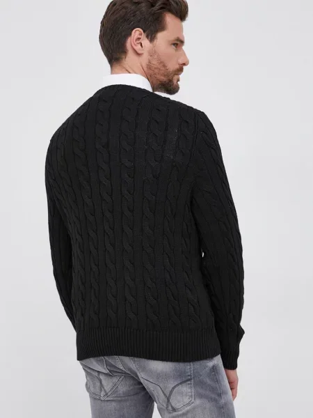 Svetr Polo Ralph Lauren pánský hřejivý černá