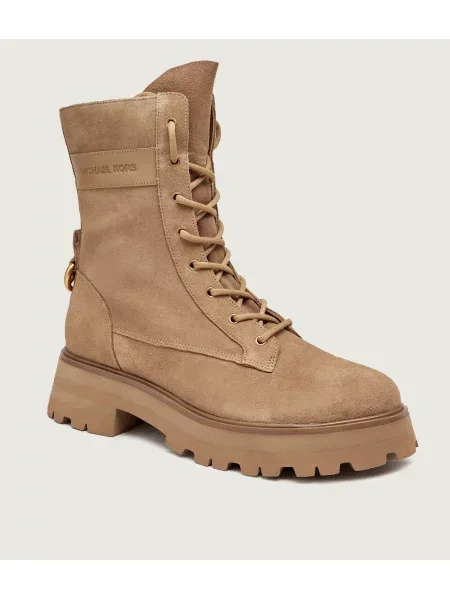 Michael Kors Botine Caleb | piele întoarsă bej