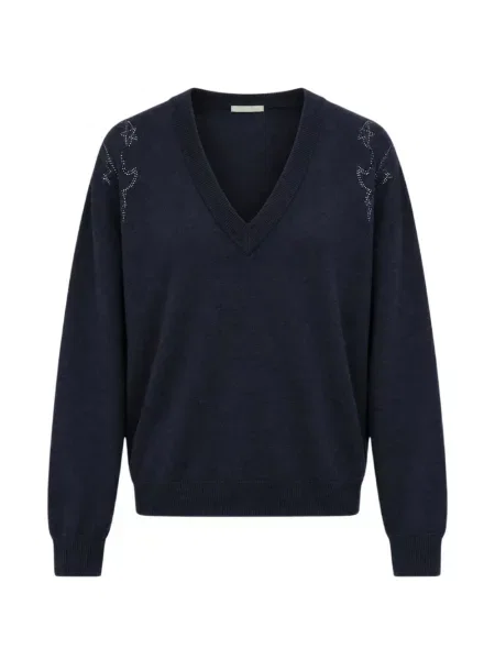 Pulover Zadig&voltaire cu decolteu în V albastru