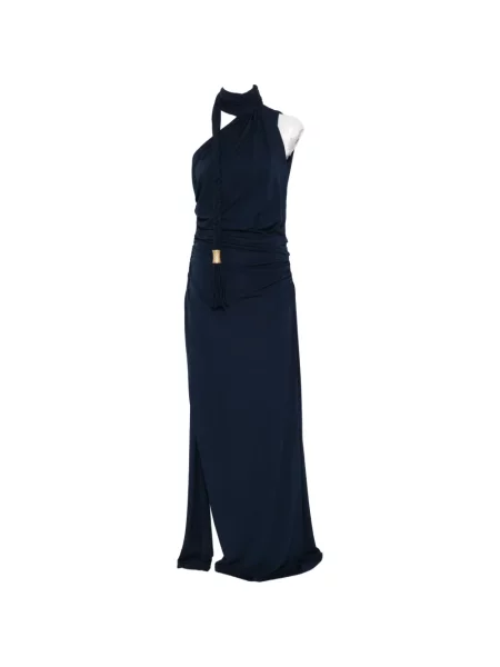 Maxi rochie maxi Simkhai cu legături de costum albastru