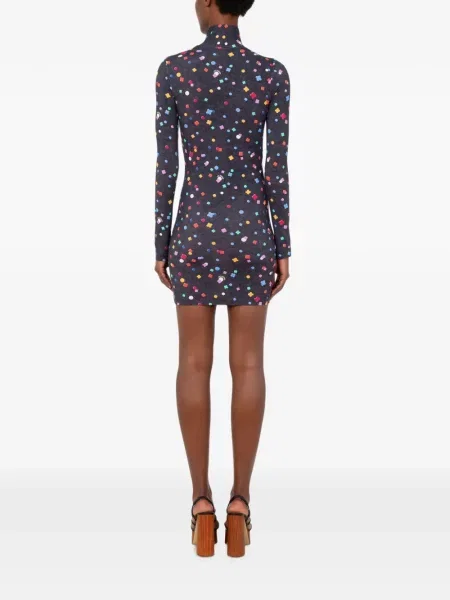 Scurt rochie Love Moschino din jerseu gri