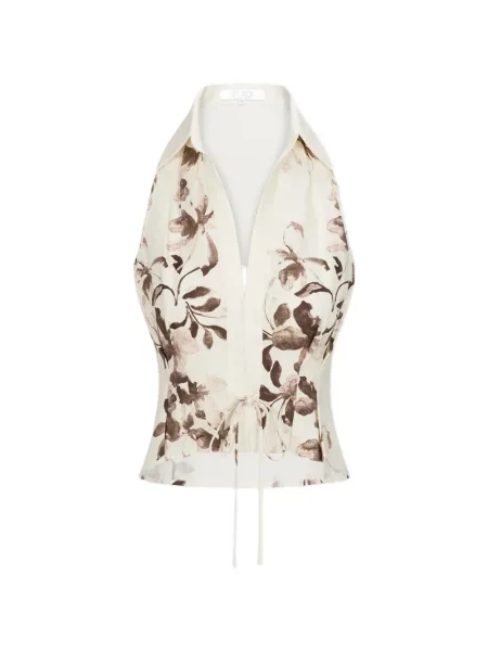 Vestă Hevron cu model floral cu imagine