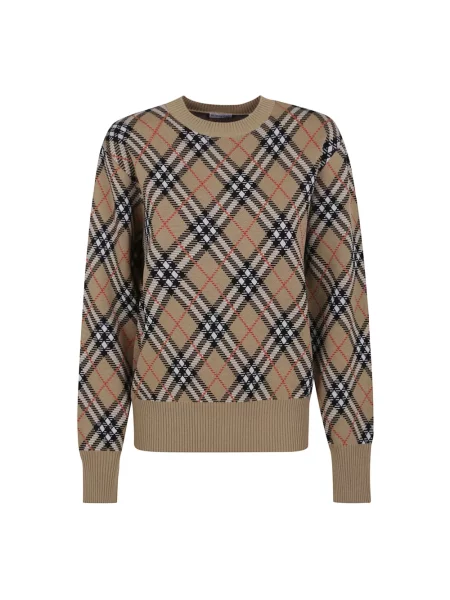 Sweter Burberry brązowy