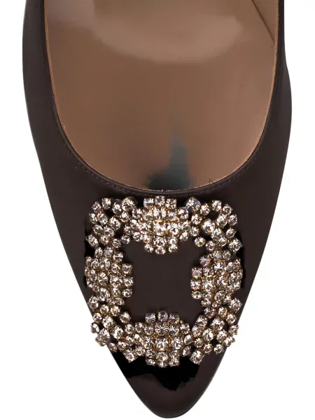 Bateliai Manolo Blahnik satino ruda