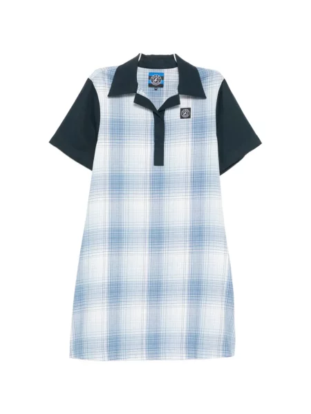Rochie Sport B. By Agnès B. în carouri de costum albastru