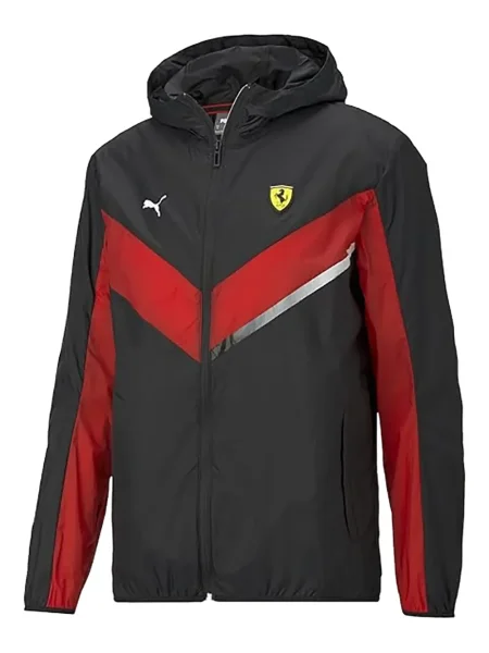 Geacă Puma cu glugă negru