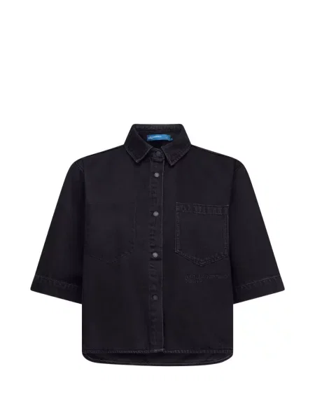 Džínsová košeľa Karl Lagerfeld Jeans čierna