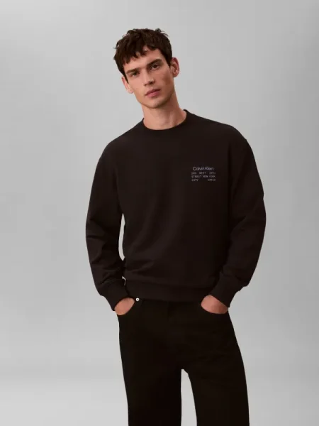 Geacă de blugi Calvin Klein Jeans negru