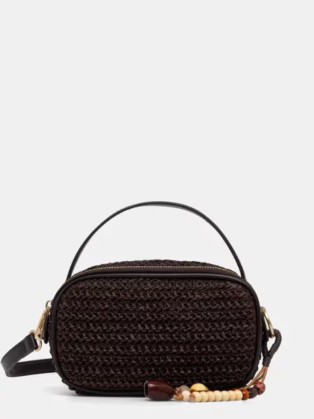 Medicine crossbody torba ženska pletena smeđa