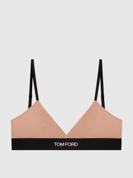 Бралет кольору з логотипом Tom Ford бежевого