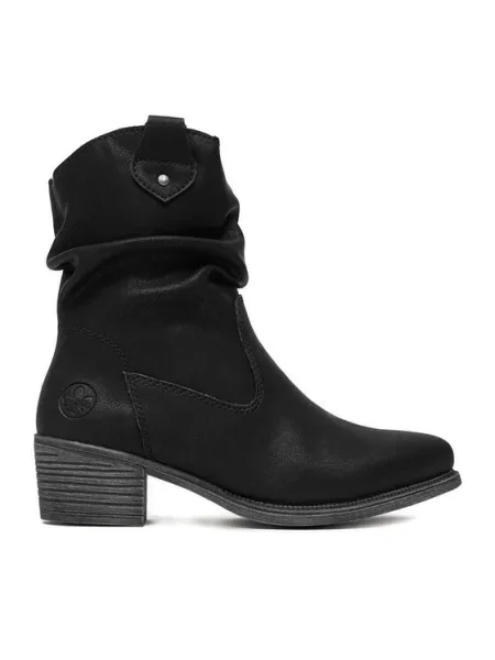 Rieker Cizme și botine cowboy negru