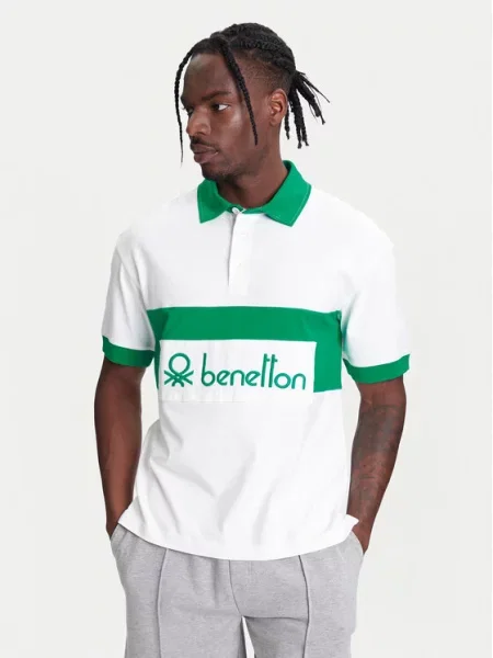 United Colors Of Benetton Polo biały