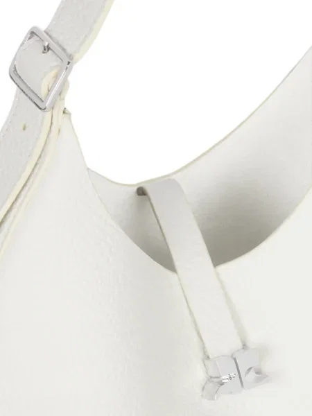 Geanta hobo Courreges din piele alb