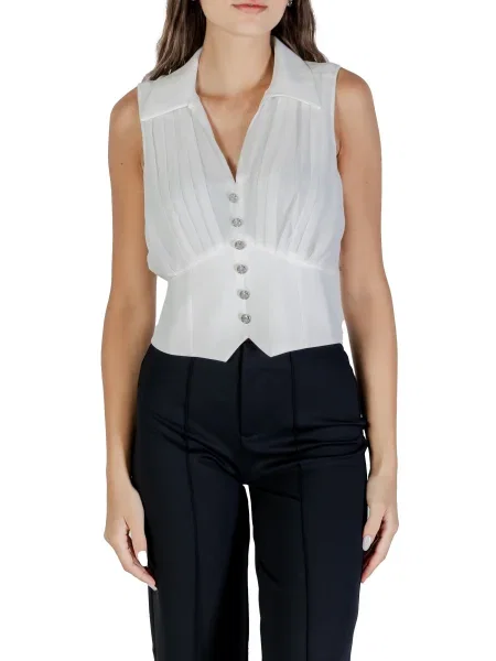 Top Morgan De Toi bez rękawów biały