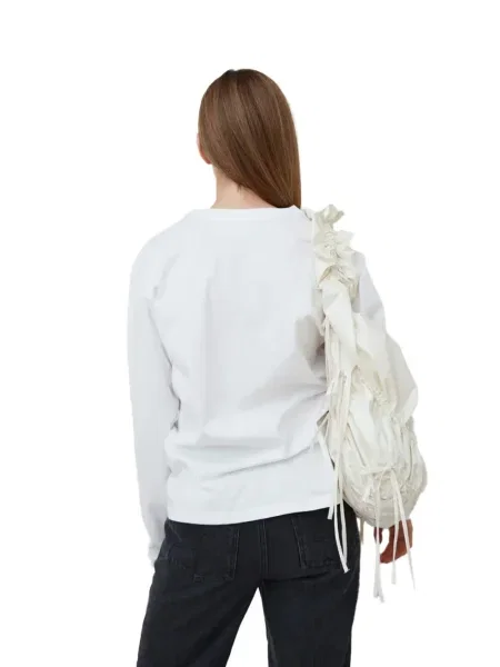 Lung top Opérasport alb
