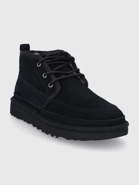 Замшевые кроссовки Ugg черные