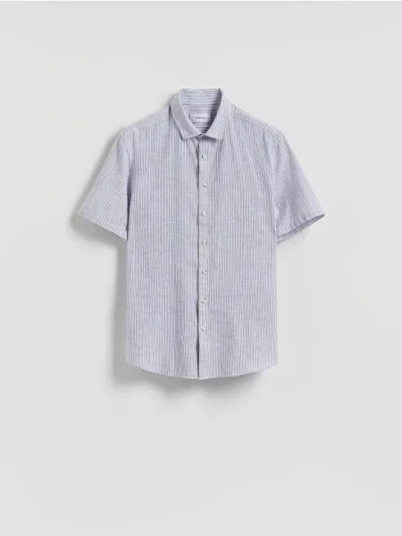 Reserved Cămașă regular cu conținut ridicat de in multicolor