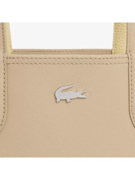 Сумка Lacoste двусторонняя бежевая