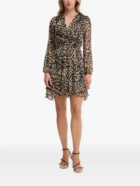 Rochie mini Morgan cu imagine cu model leopard plic