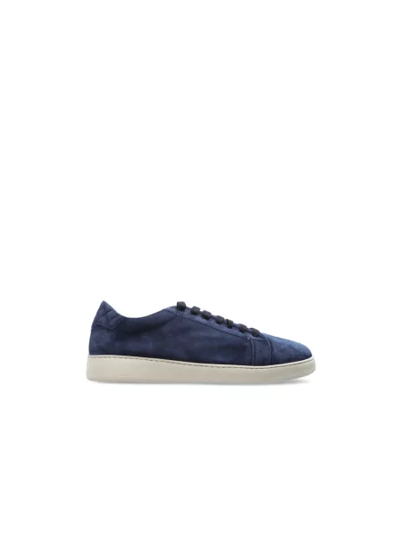 Sneakersy Eleventy zamszowe niebieskie