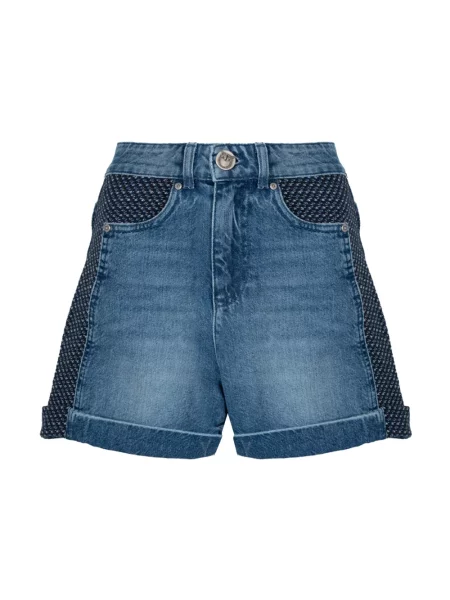 Szorty Pinko tweedowe niebieskie